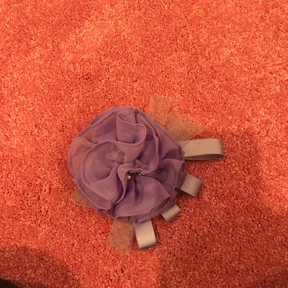 Tasha Fabric Flower Bow Clip